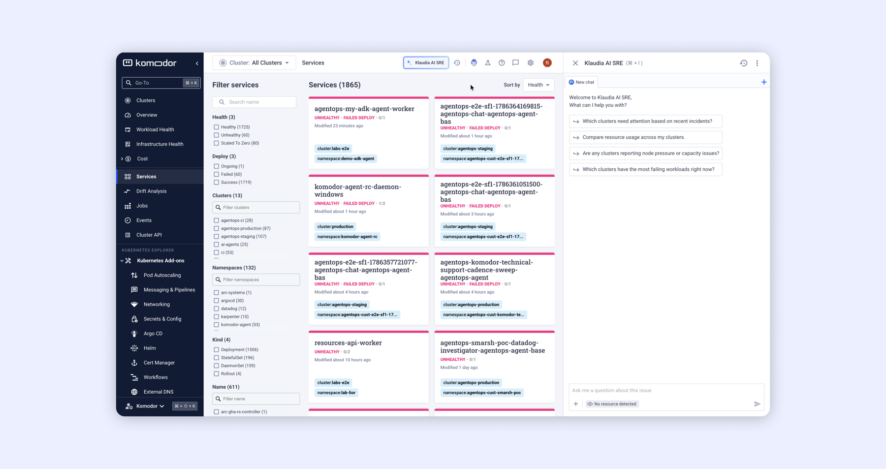 The final Klaudia design, a persistent side-by-side assistant for Kubernetes troubleshooting